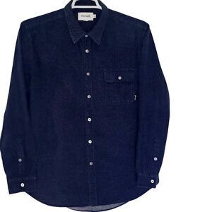 Diamond Supply Co.Mens 2XL Classic Navy Long-Sleeve Button Utility Work Shirt